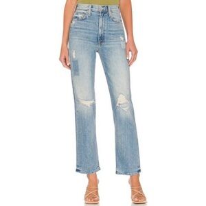 NWT Mother Superior High Waisted Study Hover jeans We Are Castaways 28